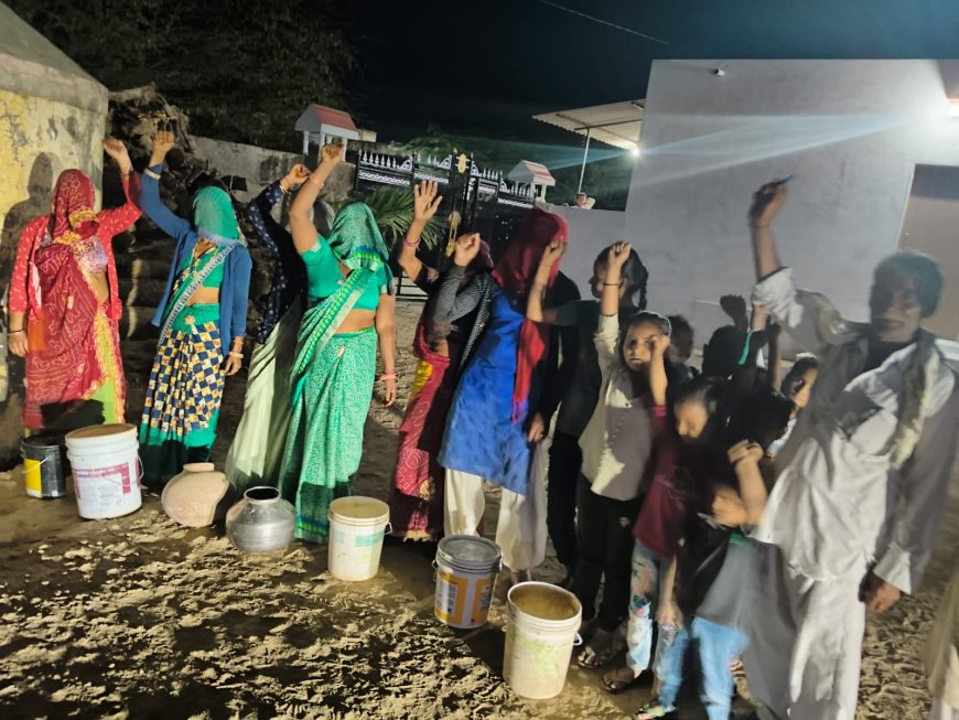 उदयपुरवाटी उपखंड क्षेत्र के गांवो में पेयजल संकट को लेकर ग्रामीणों का आंदोलन तेज