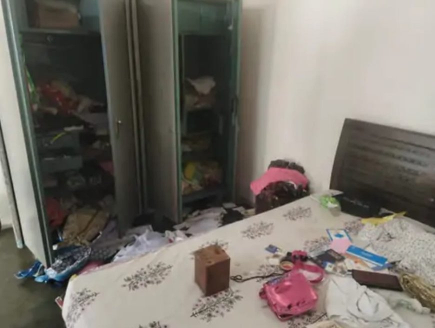 सूने मकान के ताले तोड़े:  परिवार वाले गए थे बाहर, दिनदहाड़े 35 हजार रुपए और सोने के जेवरात चोरी