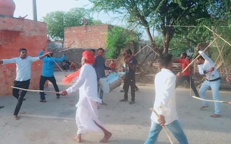 कुशालपुरा में हनुमानजी कि गावाई गैर का हुआ आयोजन