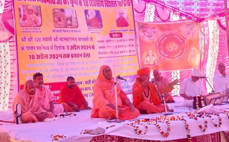 थाना राजाजी में आयोजित दस दिवसीय विशाल संत प्रवचन के दूसरे दिन भी उठाया सत्संग लाभ