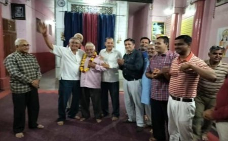 पुष्करणा ब्राह्मण समाज खैरथल के रिकार्ड धारी पार्षद नारायण दास छंगाणी बने समाज के उपाध्यक्ष