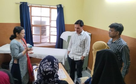 मुख्य ब्लॉक चिकित्सा अधिकारी ने किया अस्पताल का औचक निरीक्षण