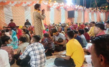 अलावडा में हुआ अर्धरात्रि बाबा श्याम का जागरण