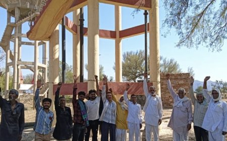 उदयपुरवाटी उपखंड क्षेत्र में पानी की समस्या को लेकर प्रदर्शन जारी