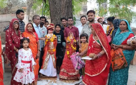 चौमूं उपखण्ड में बड़े हर्ष उल्लास के साथ मनाया गणगौर का पर्व