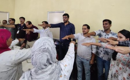 ब्लॉक स्वास्थ्य प्रगति समीक्षा की हुई बैठक, दिलवाई मतदान की शपथ