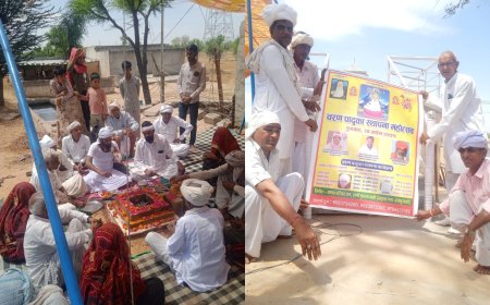 झडाया नगर के पास ढाणी भुराला में चरण पादुका स्थापना महोत्सव