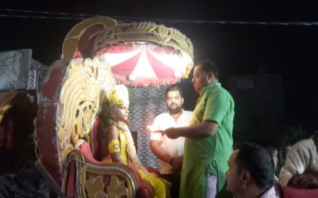 रामनवमी भव्य शोभायात्रा, झांकी निकलते देख समस्त नगर का  हुआ माहौल राममय