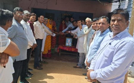 मृतक दीन दयाल शर्मा के पीड़ित परिवार का सहारा बना सोशल मीडिया