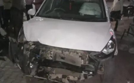 महुआ में कार ने 11 लोगों को कुचला:तीन की मौत, 8 घायल