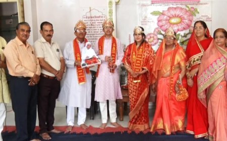 अयोध्या तीर्थ प्रभावना रथ का कीर्तिनगर में हुआ भव्य स्वागत