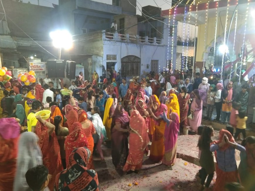 बास्योड़ा का पवित्र पर्व मनाया गया धूमधाम से माता की पूजा अर्चना कर ठंडे पकवानों का लगाया भोग