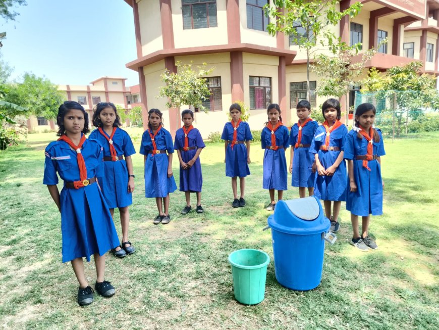 टपूकड़ा की राजकीय बालिका उच्च माध्यमिक विद्यालय की छात्राओं ने दिया स्वच्छता का संदेश