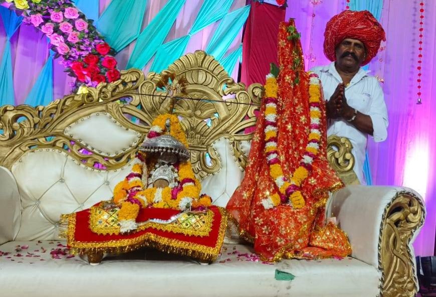 गाजे बाजे के साथ भगवान देवनारायण की आई बारात,पीपल माता संग रचाया विवाह