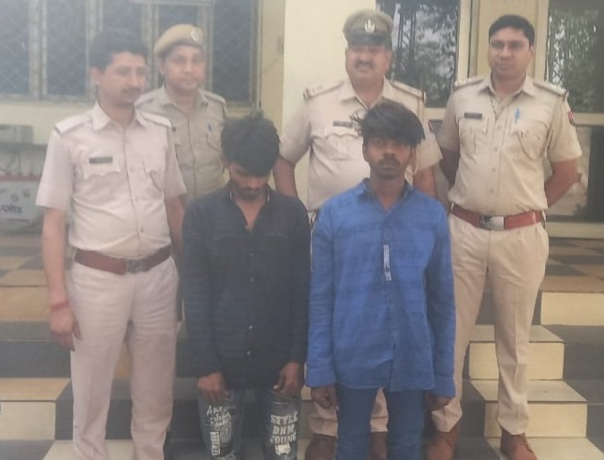 भिवाड़ी के सेंट्रल मार्केट में हुई मोबाइल चोरी का पुलिस ने 48 घंटे में किया खुलासा