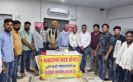 गौ रक्षा सेवा समिति के संस्थापक ने किया रक्तदान