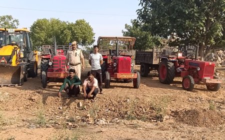 अवैध खनन के विरुध्द चलाये जा रहे 100 दिवसीय राज्य स्तरीय अभियान के तहत पुलिस की प्रभावी कार्यवाई
