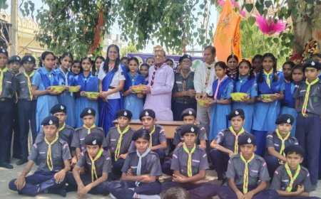 * स्काउट गाइड ने पक्षियों की भूख प्यास बुझाने का लिया संकल्प: परिंडा बांधो अभियान का हुआ शुभारंभ
