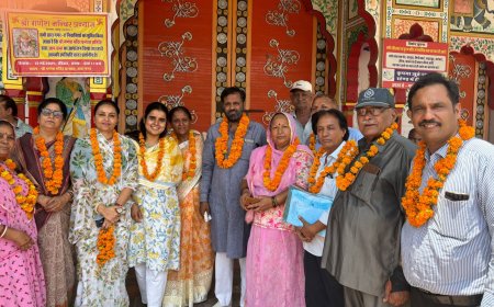 गणेश मंदिर प्रन्यास समिति की बैठक, अध्यक्ष का निर्विरोध निर्वाचन