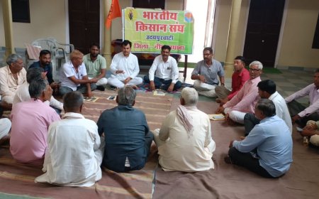 उदयपुरवाटी में भारतीय किसान संघ की तहसील स्तरीय बैठक आयोजित