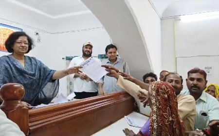 घर घर नल योजना में ठेकेदार द्वारा गड़बड़ी,  उपखंड अधिकारी को सौंपा ज्ञापन