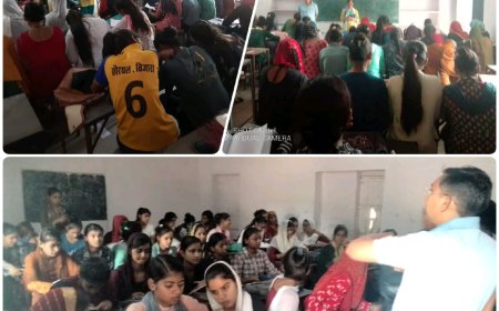 बालिका शिक्षा एवं विकसित राजस्थान 2047 विषय पर टपूकड़ा महाविद्यालय में कार्यशाला का आयोजन