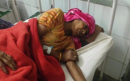 घर में फर्श धो रही बुजुर्ग महिला को लगा करंट जिला अस्पताल में भर्ती