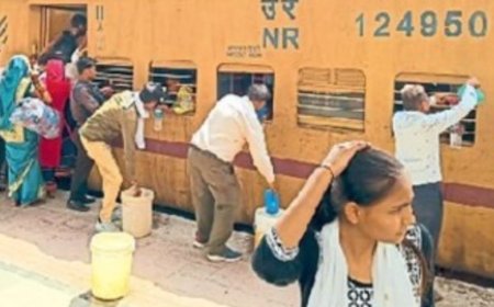 खैरथल रेलवे स्टेशन पर जल वितरण सेवा शुरू