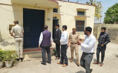 जिला न्यायाधीश ने किया जेल निरीक्षण, लोक अदालत हेतु न्यायिक अधिकारियों ली बैठक