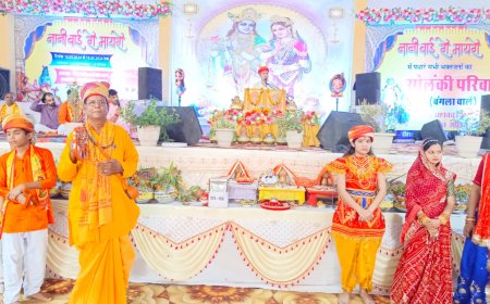 पांच दिवसीय नानी बाई रो मायरो कथा का समापन, कथा में उमड़ी भीड़