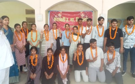 जोड़ियां के सरस्वती पब्लिक सीनियर सेकेंडरी स्कूल के बच्चों ने 10 + 2 की परीक्षा में लहराया परचम