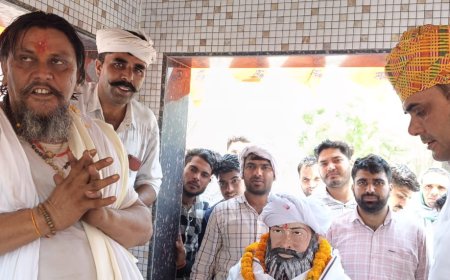 कोटड़ी लुहारवास के झोपड़िया आश्रम में निकली ऐतिहासिक कलश यात्रा