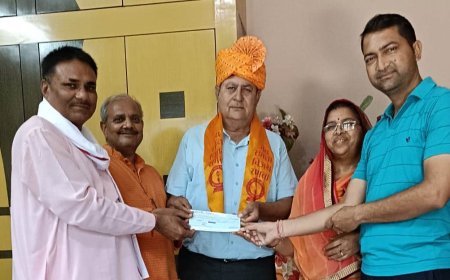 ब्राह्मण छात्रावास हेतु 31000/ का दिया दान