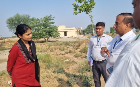 हरसोली एवं झाडका पानी सप्लाई का जिला कलक्टर ने किया औचक निरीक्षण :घरों में जाकर ग्रामीणों से ली पेयजल आपूर्ति की जानकारी