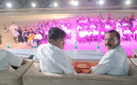 कालाडेरा समर कप रात्रिकालीन क्रिकेट प्रतियोगिता का भव्य शुभारंभ