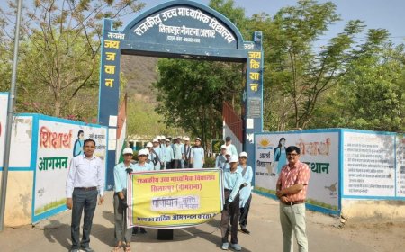 पॉलिथीन का उपयोग न करने के हेतु रैली के माध्यम से दिया संदेश