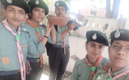 हिंदुस्तान स्काउट द्वारा  परिंडा अभियान का किया गया आगाज