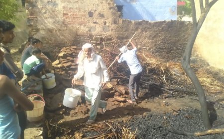 अज्ञात कारणों के चलते ईंधन में लगी आग