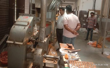 शुद्ध आहार मिलावट पर वार अभियान: जहाजपुर में मिर्च हल्दी धनिया पाउडर के लिए नमूने