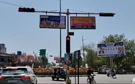 यातायात के बढ़ते दबाव को देखते हुए आधा दर्जन स्थानों पर लगाई जाएंगी ट्रेफिक लाईटें