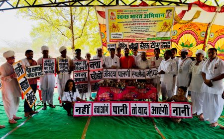 जाम्भाणी हरिकथा चैनपुरा के दौरान पर्यावरण सेवकों ने समाज को दिया नशा व जूठन मुक्त भोजन का संदेश