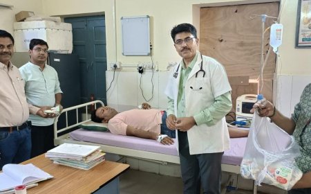 सामुदायिक स्वास्थ्य केंद्र पर हुआ छाछ का वितरण,   अत्यधिक गर्मी और हिट वेव के मध्य नजर  उपखंड अधिकारी की पहल ने बढ़ाया क्रेज