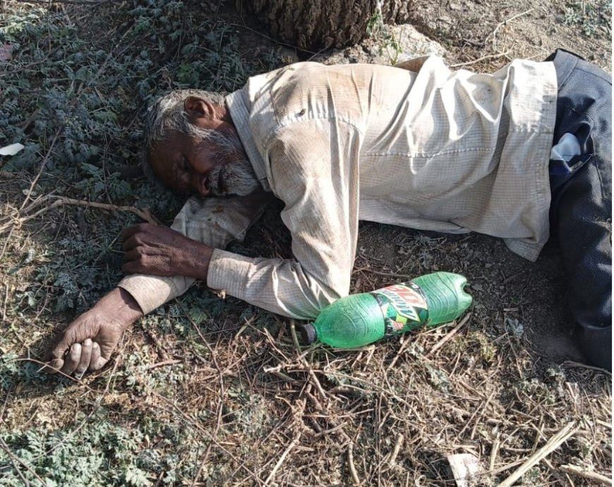 वृद्ध की लाश मिली शिनाख्त नहीं होने के कारण राजगढ़ सीएचसी के मोर्चरी में रखवाया शव