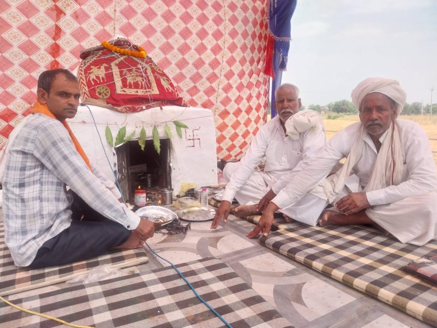 अनंतपुरा लेकड़ी के भोमिया बाबा के मेले में श्रद्धालुओं ने आशीर्वाद लेकर किया प्रसाद ग्रहण