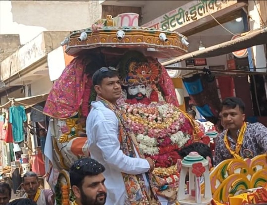 गोविंदगढ़ में श्रीश्याम बाबा की निकली 3100 कलशों की शोभायात्रा, प्राण प्रतिष्ठा के बाद 10 को होगा विशाल भंडारा