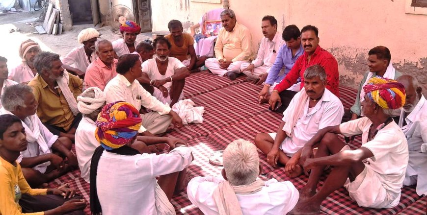 माली महासभा के प्रदेश उपाध्यक्ष माली मिले शोक संतृप्त परिवार से ढांढस बंधा, उचित सहायता दिलाने का दिलाया भरोसा