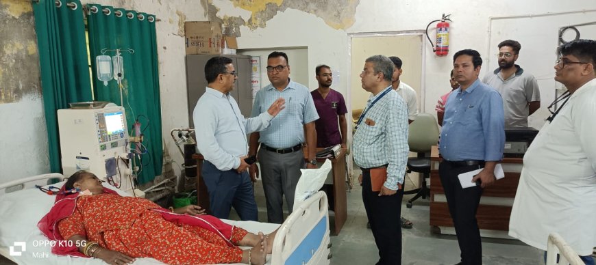 संयुक्त निदेशक डॉ. कमलेश चौधरी ने किया जिला अस्पताल सिरोही का निरीक्षण