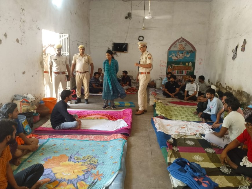 जिला कलक्टर ने किया किशनगढ़ बास जेल का निरीक्षण:बंदियों को हीट स्ट्रोक से बचाने हेतु दिए आवश्यक निर्देश
