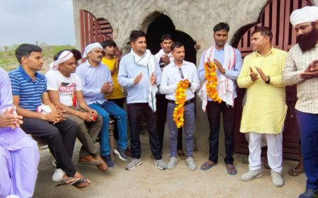 वाटर कूलर व ठंडे पानी की प्याऊ का किया उद्घाटन