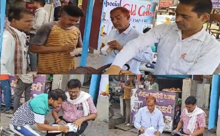 मिलावटी खाद्य पदार्थों की बिक्री धड़ल्ले से :कचौरी वालों की जांच कर कार्यवाही के नाम पर खानापूर्ति